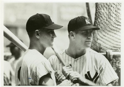 1961 Mickey Mantle and Roger Maris Vintage Photograph 